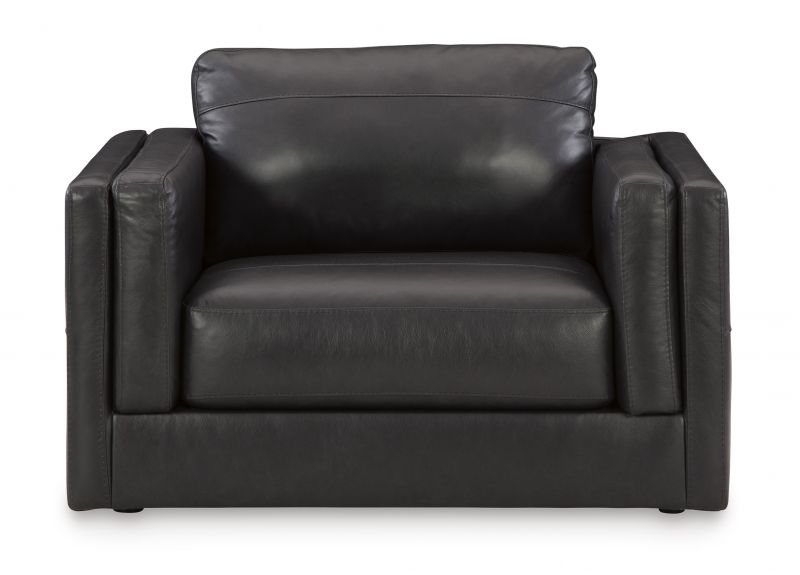 Genuine Leather Armchair with Sagging Resistant - Pyree